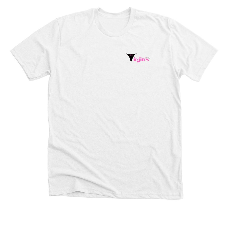 White T-Shirt Front (Pink)